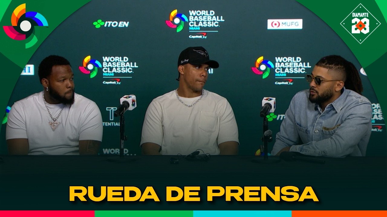 DOMINICANA Rueda de prensa Albert Pujols, Juan Soto, Vladdy y Tatis Jr Clásico Mundial | DIAMANTE 23