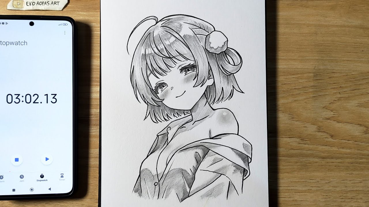 How to draw anime girl character | easy drawing for beginners