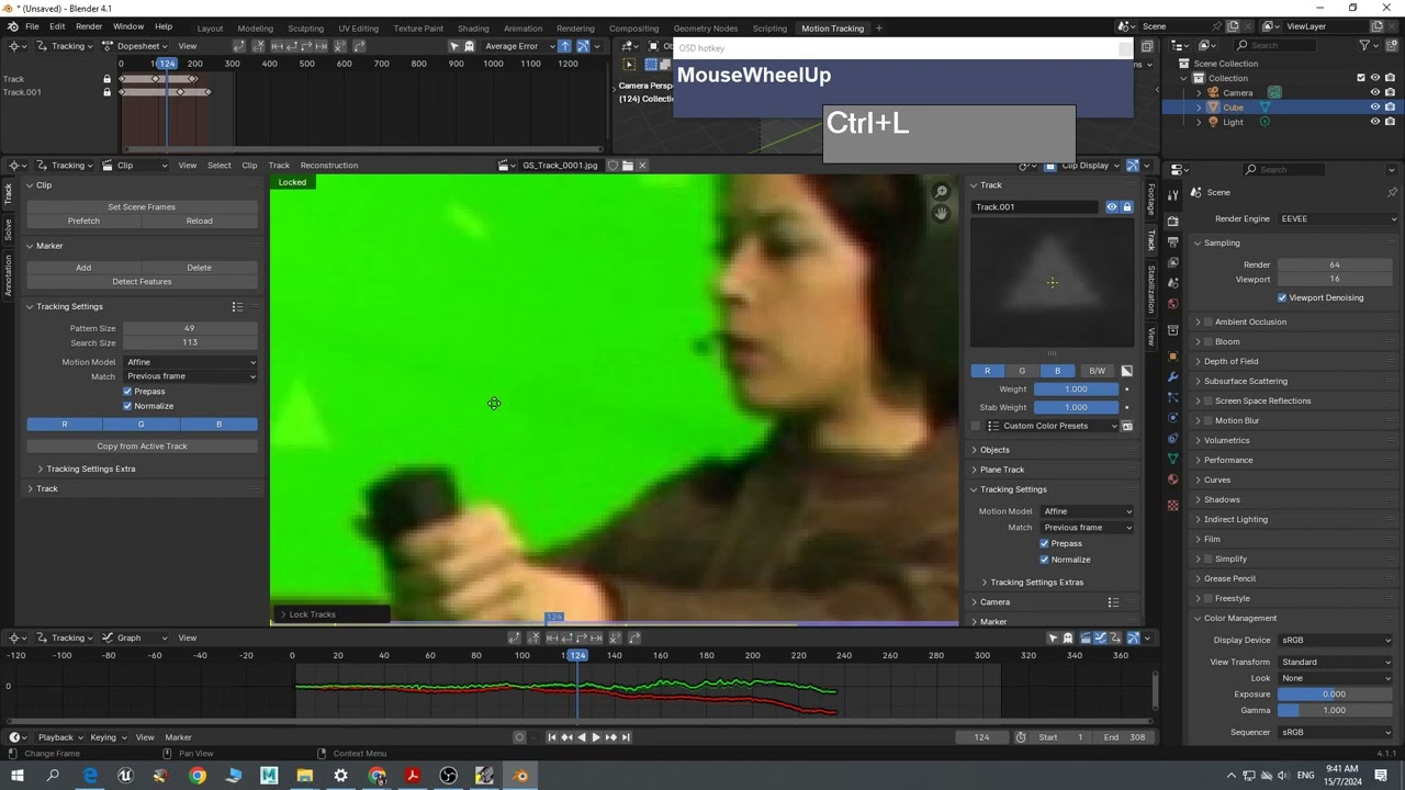 30 DEE Green Screen Tracking Part2 Tracking the Footage