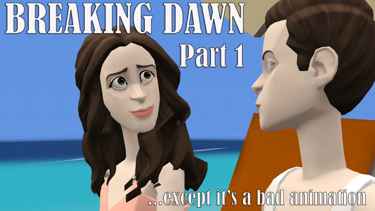 Twilight: Breaking Dawn Part 1 except it's a bad animation