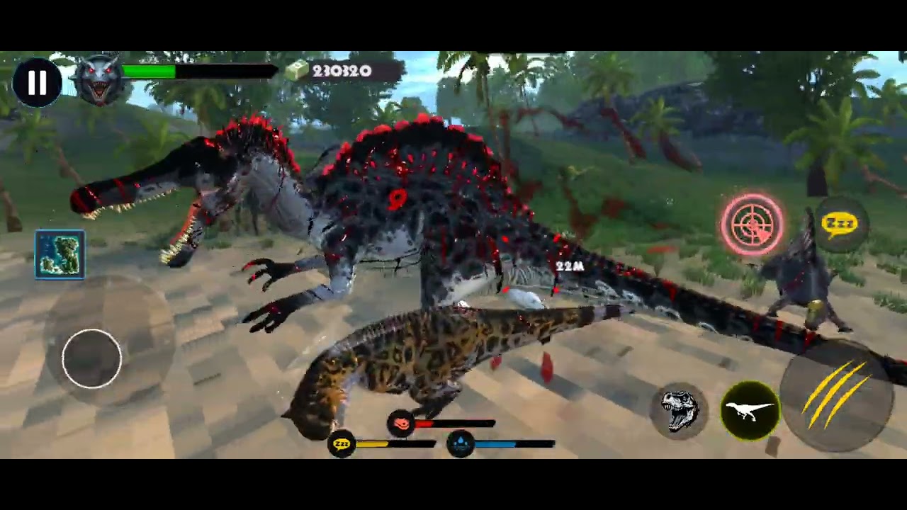 Carnotaurus challenges the spinosaurus and other strong dinosaurs