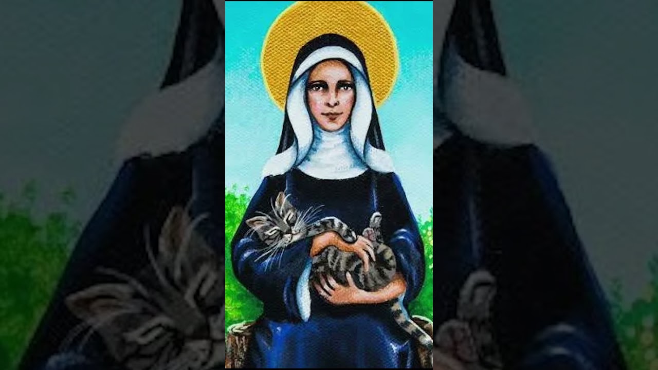 St Gertrude of Nivelles patron saint of Cats