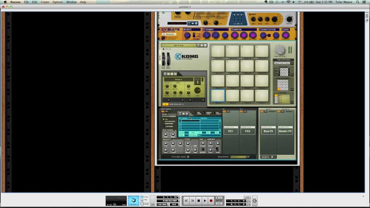Sample Replace Drums in Reason 6.5 Dr. Octo Rex/Kong - All Hell Breaks Loops