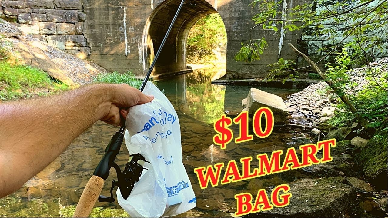 EXTREME!!  Walmart TINY Creek Fishing Challenge