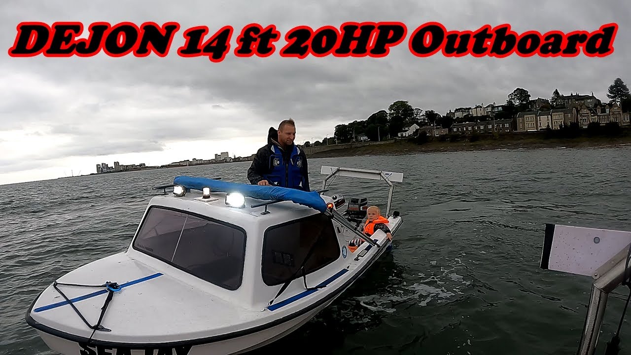 Dejon 14ft 20hp outboard- testing boat-Edinburgh,granton harbor