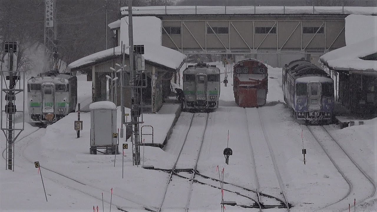 2022.02.16 撮影　混みあう遠軽駅？　☆北鉄路漫885