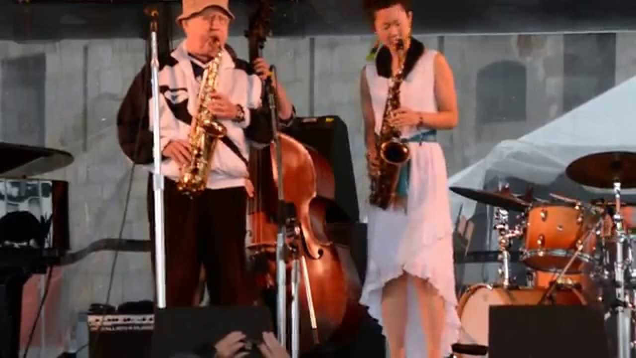 Lee Konitz and Grace Kelly at 60TH Newport Jazz Festival