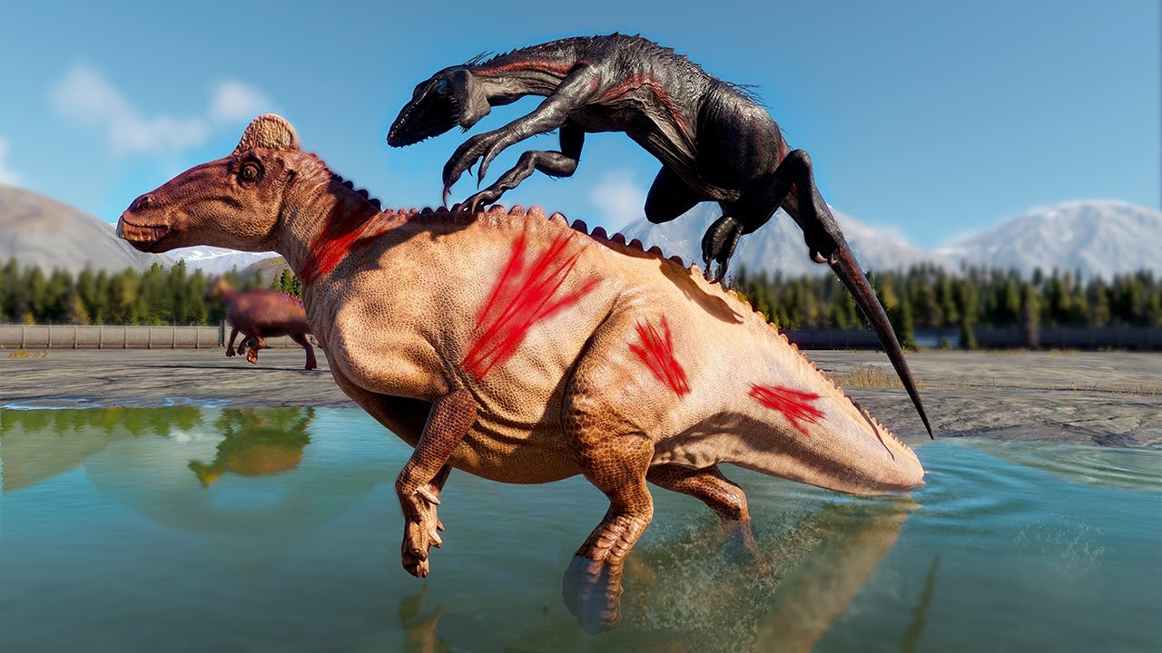 INDORAPTOR vs ANKYLOSAURUS vs TRICERATOPS - Jurassic World Evolution 2
