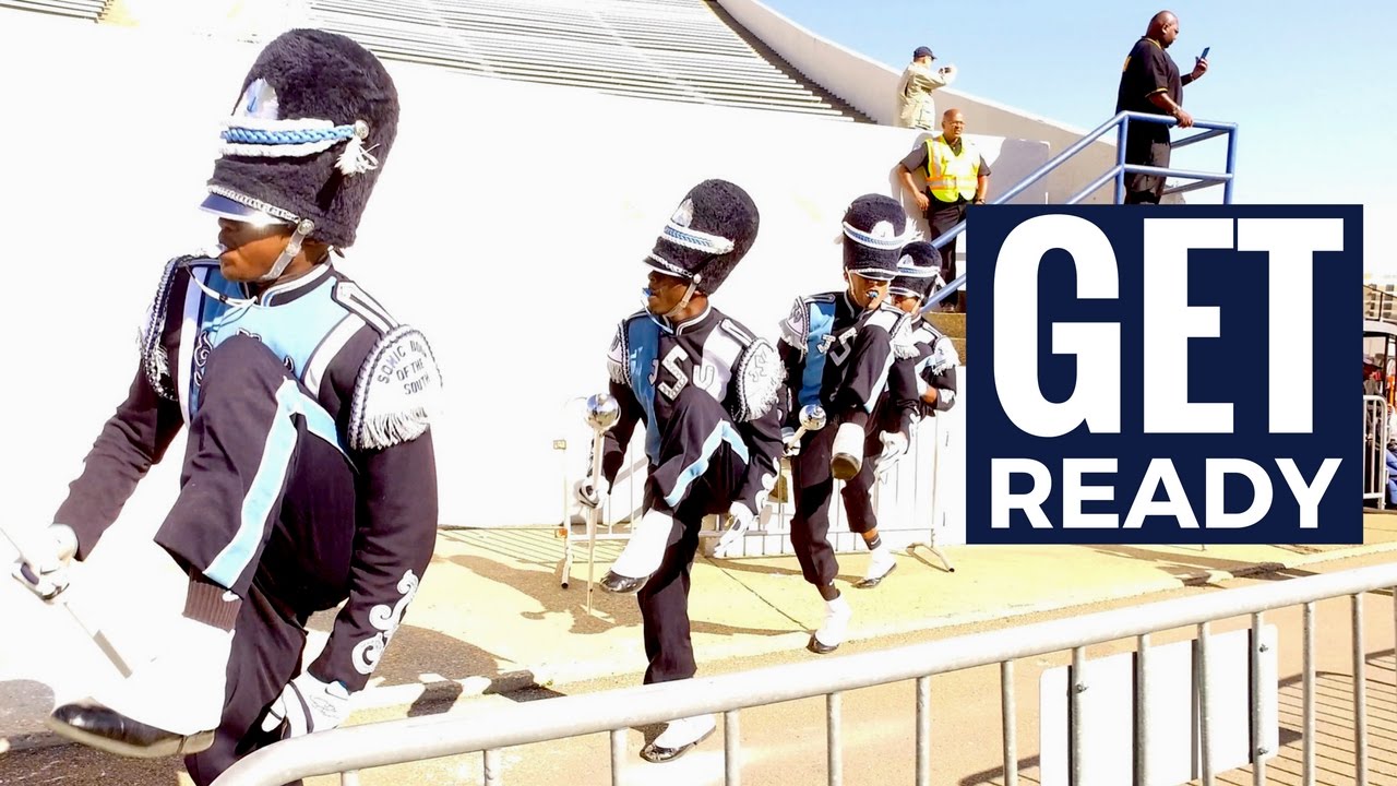 JSU Drum Majors and Band March in to Get Ready! [4K ULTRA HD]