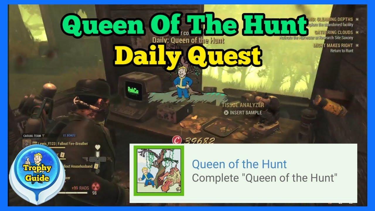 Fallout 76 | Queen Of The Hunt | Trophy Guide