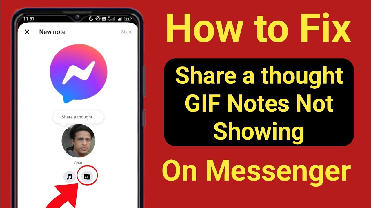 How to Fix GIF Notes Option Not Showing On Messenger ll GIF Option Missing on Messenger Notes