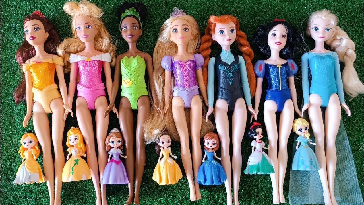 Mattel Disney Princesses Dress up Ariel, Rapunzel, Belle, Tiana, Sindirella, Mulan DIY