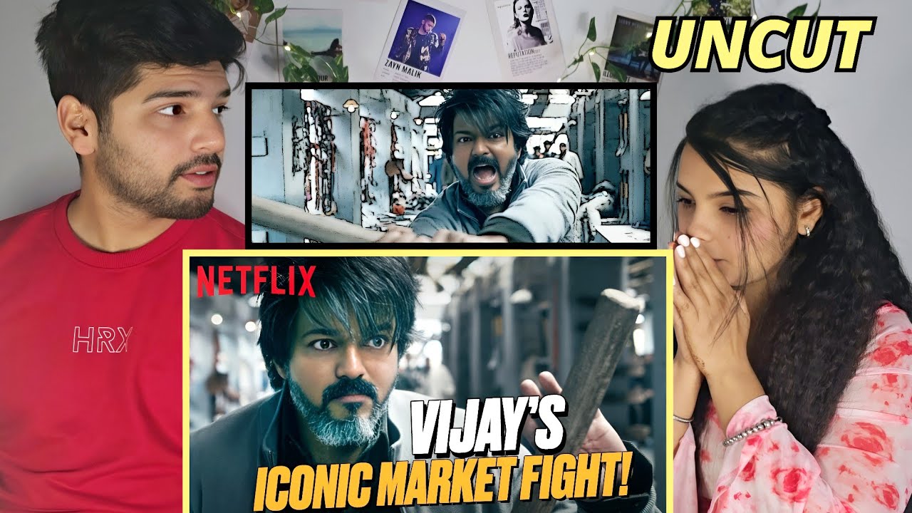 LEO MOVIE MARKET FIGHT INTERVAL SEEN Thalapathy Vijay REACTION UNCUT | CANADIAN STUDENTS REACTS