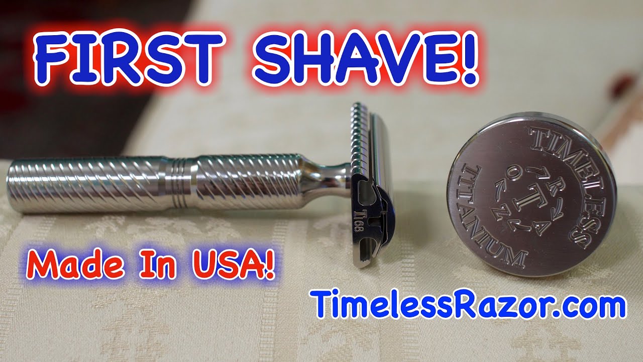 Timeless Razor Titanium First Shave in 4k UHD