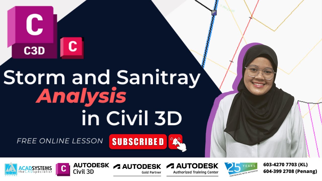 Анализ штормов и санитарных условий в Autodesk Civil 3D