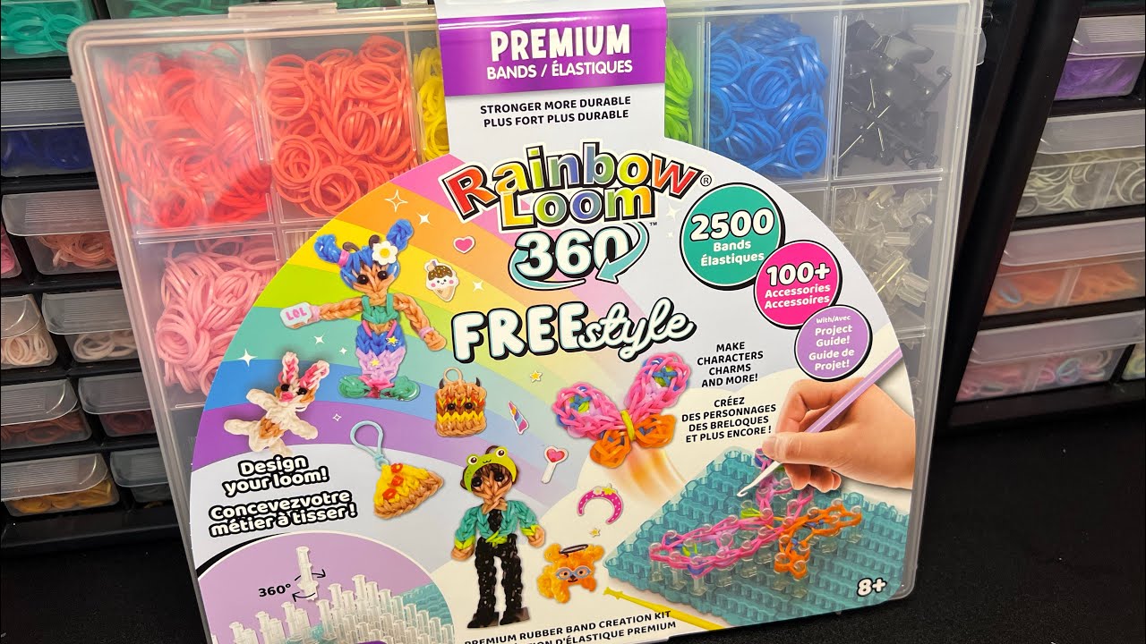Trying the NEW Rainbow Loom 360 Freestyle Kit! 🎨 Unbox & Test
