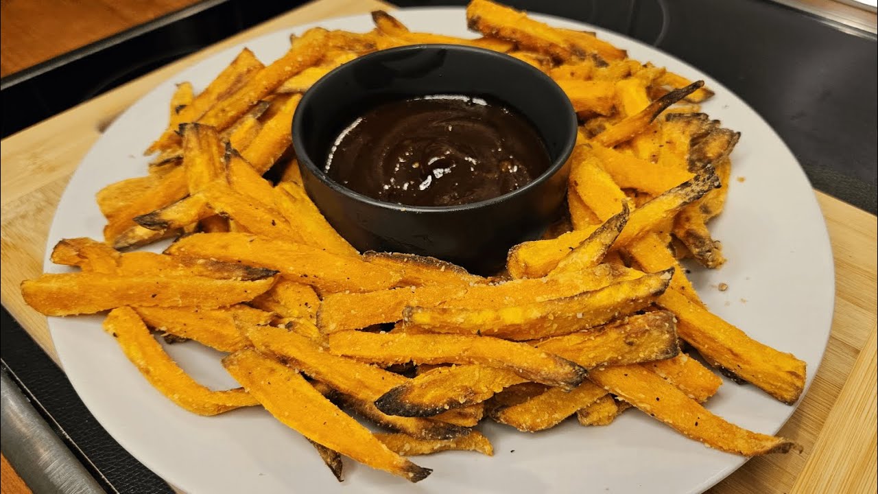 🥔BATATA o BONIATO en FREIDORA DE AIRE | Dip saludable y delicioso