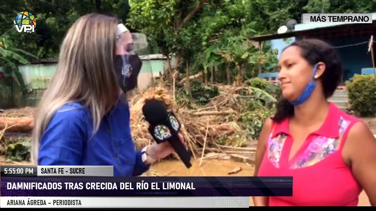 Damnificados tras crecida del río El Limonal - Sucre - VPItv