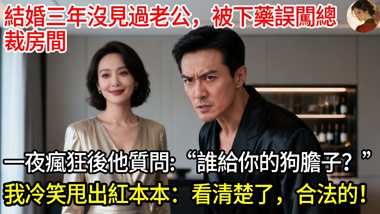 結婚三年沒見過老公，被下藥誤闖總裁房間，一夜瘋狂後他質問：“誰給你的狗膽子？”我冷笑甩出紅本本：看清楚了，合法的！#玖玖講故事#現代愛情#女性主角#為人處世#生活經驗#故事#小說#情感#婚姻#人生哲理