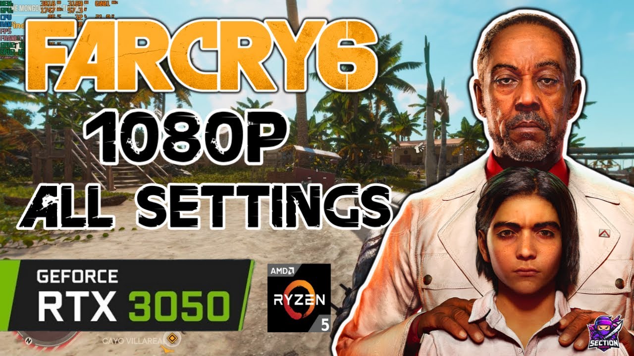 FAR CRY 6 | 1080p ALL SETTINGS TESTED | RTX 3050 I Lenovo Ideapad Gaming 3