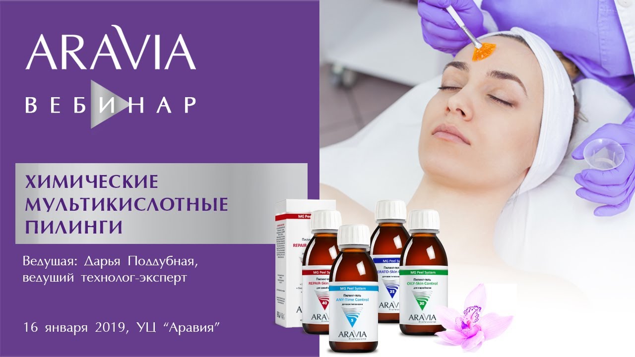 Вебинар ARAVIA Professional. Мультикислотные химические пилинги MG Peel System