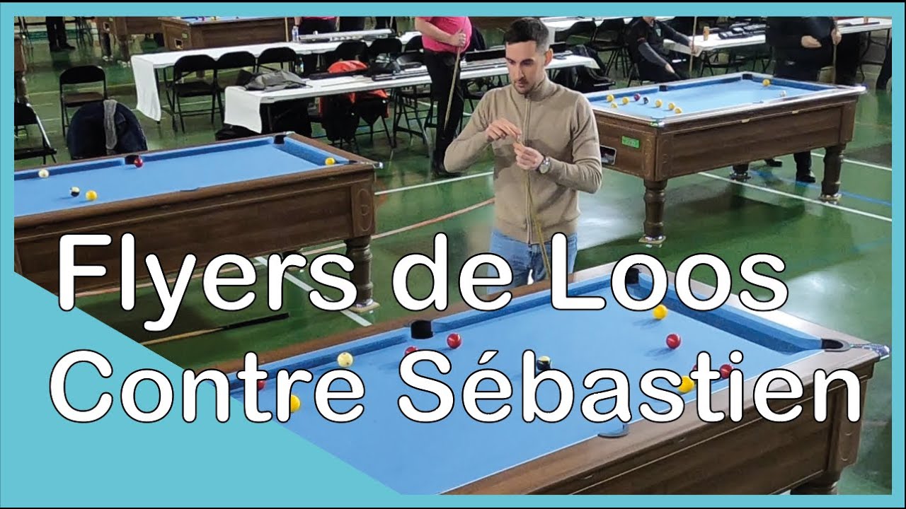 Match de billard blackball contre Sébastien, Flyers de Loos (10 Mars 2023).