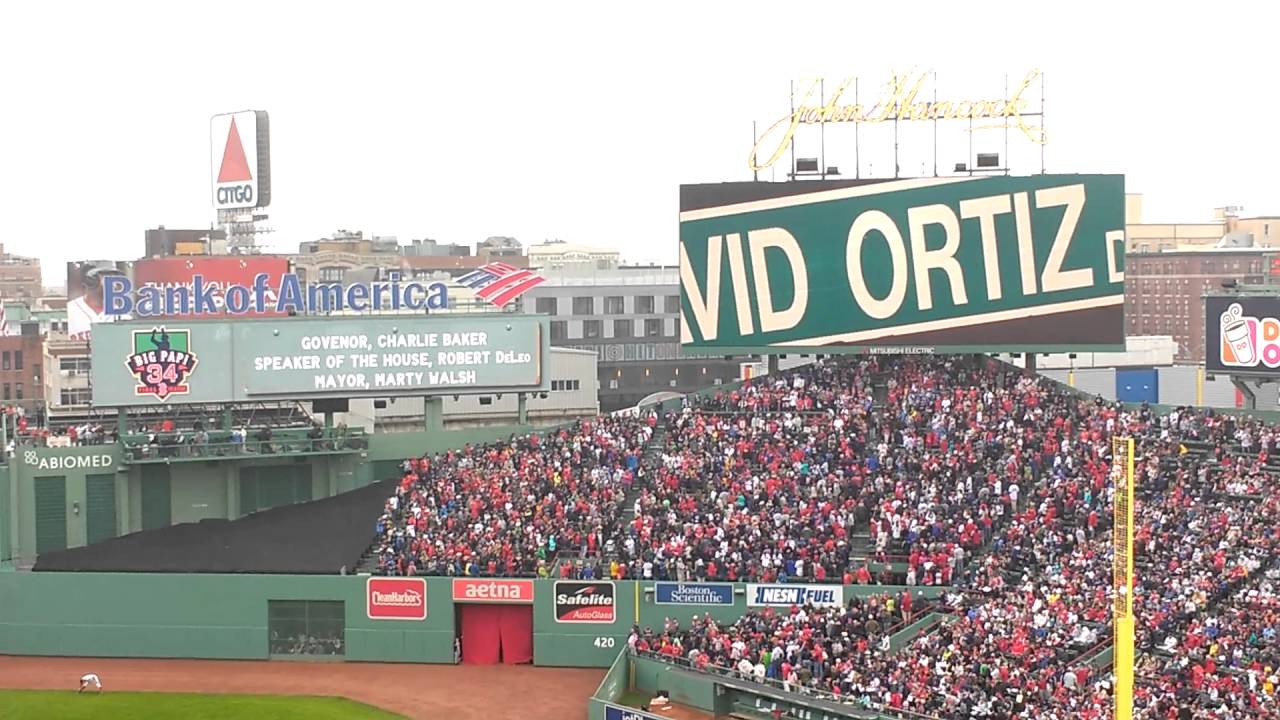 David Ortiz Ceremony 2016: Big Papi Farewell At Fenway Park