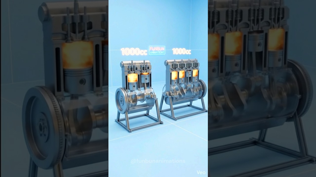 1000cc Engine &mdash; 2 Cylinder vs 4 Cylinder