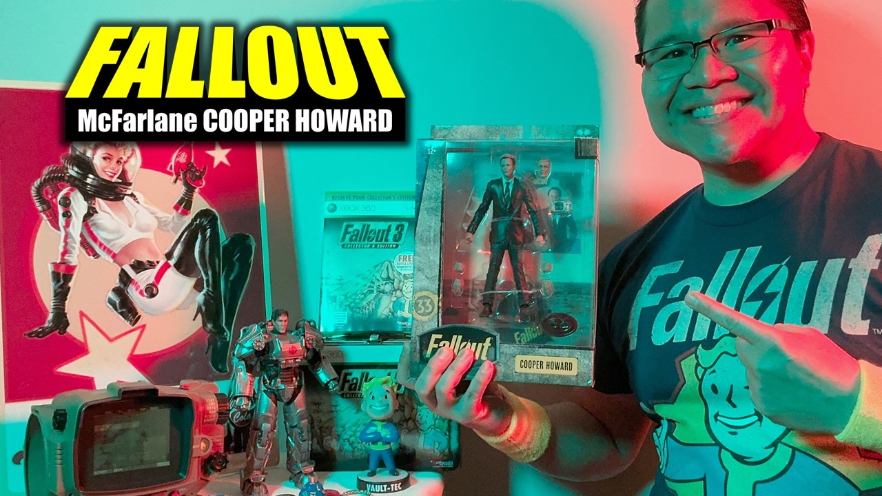 Fallout Cooper Howard Walton Goggins McFarlane Action Figure Unboxing and Review