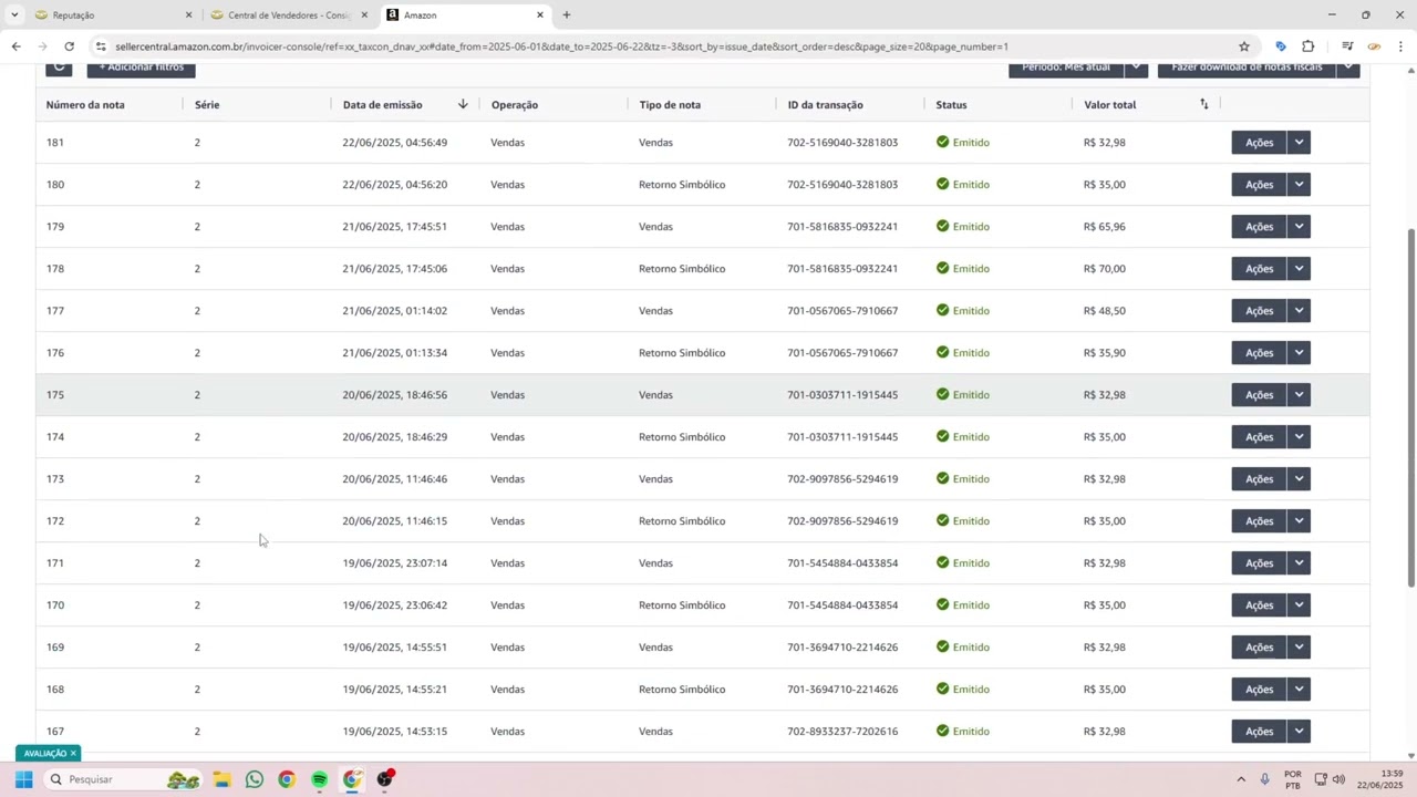 Como Baixar as Notas Fiscais Emitidas pela Amazon Seller Central (PDF e XML)