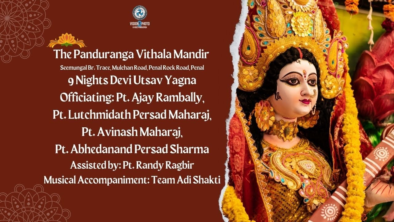 Pt. Ajay Rambally 1st night of 9 nights Devi Utsav Yagna at The Panduranga Vithala Mandir.