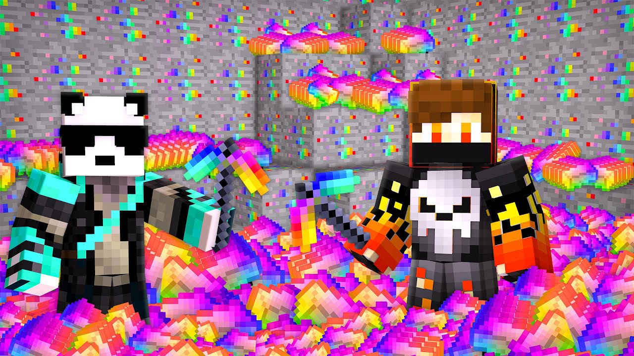MINING 1 MILLION RAINBOW BLOCK IN MINECRAFT !!!