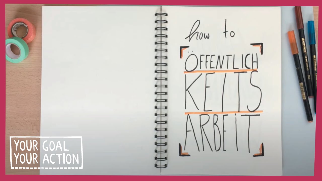 How to Öffentlichkeitsarbeit