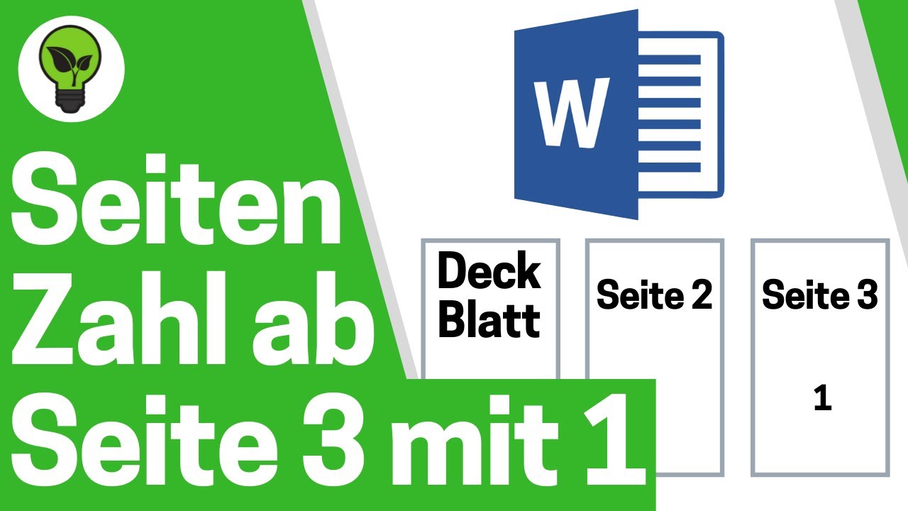 Word Seitenzahlen ab Seite 3 mit 1 Beginnen ✅ TOP ANLEITUNG: Wie Seitennummerierung erst ab Seite 4?