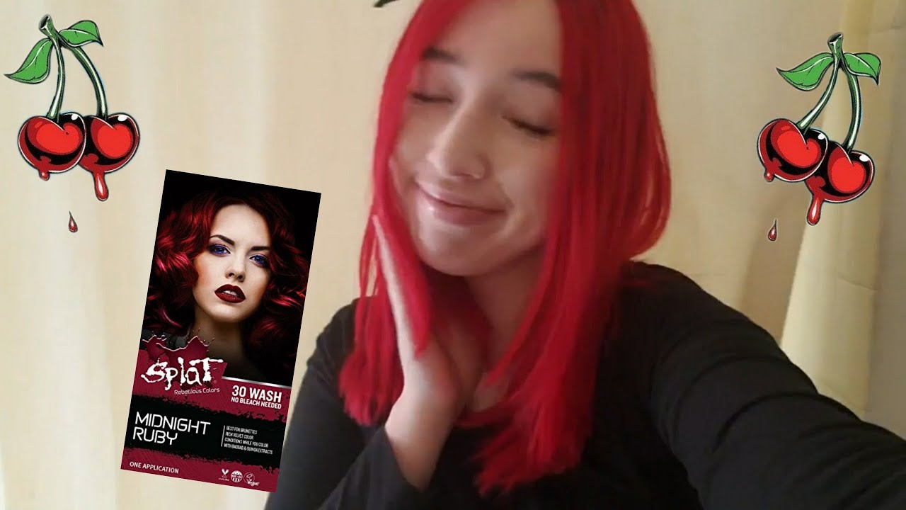 Dying My Hair Red! | Ruby Red Splat Hair Dye