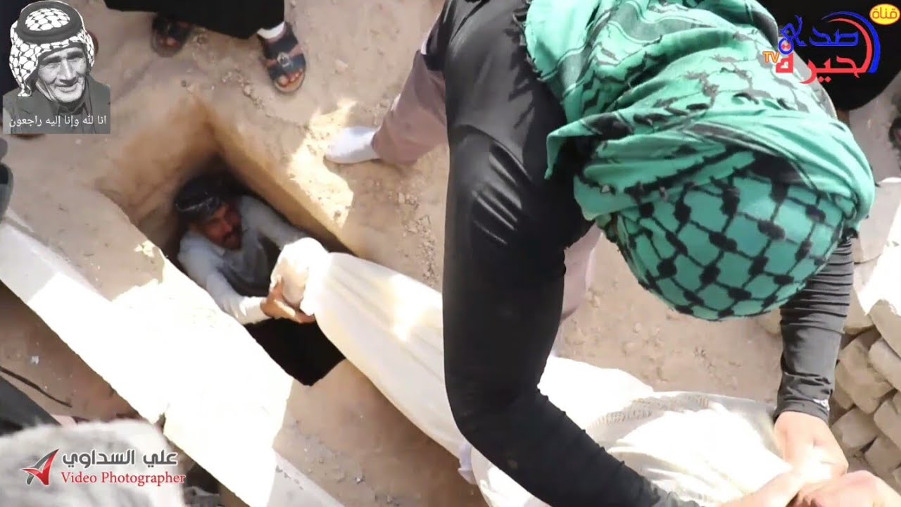 نعي مفجع في مراسيم دفن جثمان المرحوم هاتف محمد جواد الشحماني