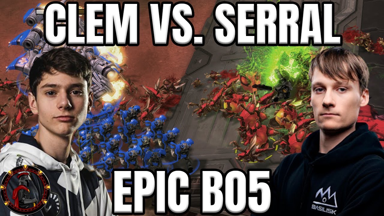 Serral vs Clem - SC2 bo5 ZvT Epic Series with AMAZING Mind Games
