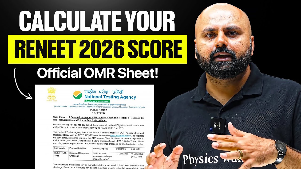 Calculate your RE-NEET 2026 Score!! ✅💯👇🏻 #PW #NEET2026