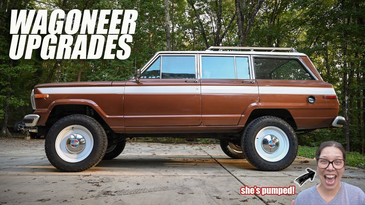 MY WIFE REACTS TO HER NEWLY UPGRADED WAGONEER! | The Bilstein & Detroit Steel Wheel Treatment