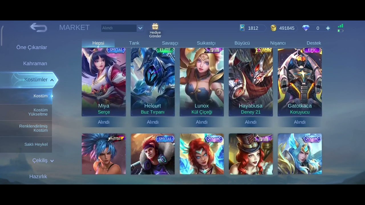 gusion mainli full dolu ucuz hesap mlbb satılık hesap