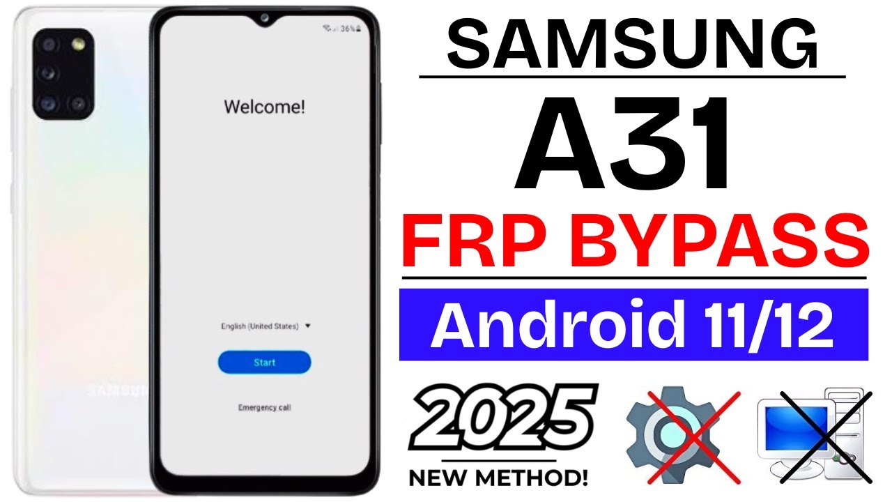 Samsung Galaxy A31 FRP Bypass Android 11/12 Without Pc | Samsung (SM-A315F) Google Account Bypass
