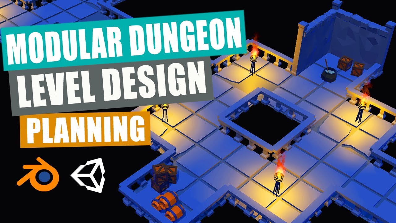 Level Design in Unity | Low Poly Modular Dungeon | Part 1 | Planning