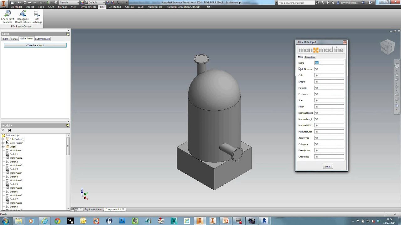 Importing Autodesk Inventor into Revit