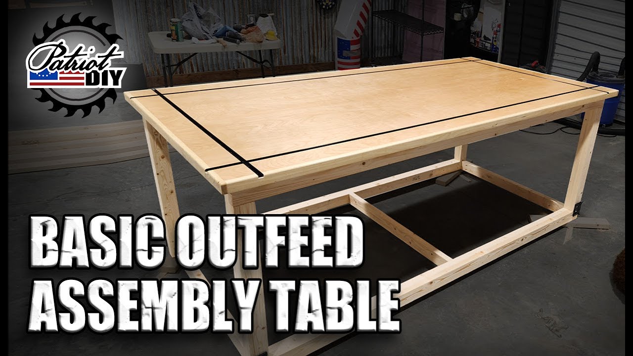 Basic Outfeed Assembly Table Workbench / Table Saw Outfeed Part 1