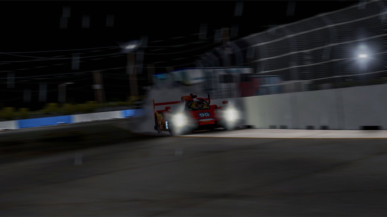 iRacing Rain at Night in LMP2 Fixed @ Sebring