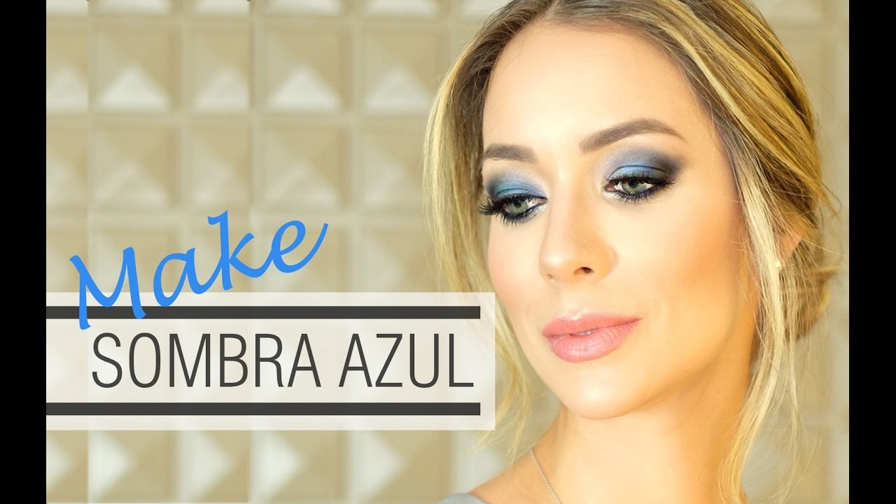 Maquiagem com sombra azul chique para festas por Helena Lunardelli