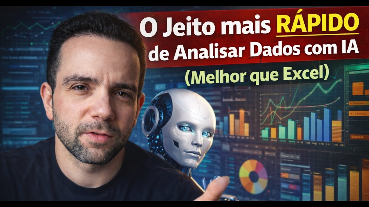 O Jeito mais RÁPIDO de Analisar Dados com IA (Melhor que Excel)