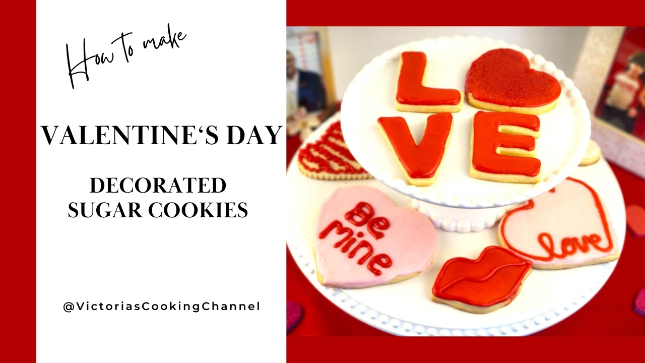 How to Make Delicious Valentine's Day Sugar Cookies with Icing | Easy Step-by-Step Recipe