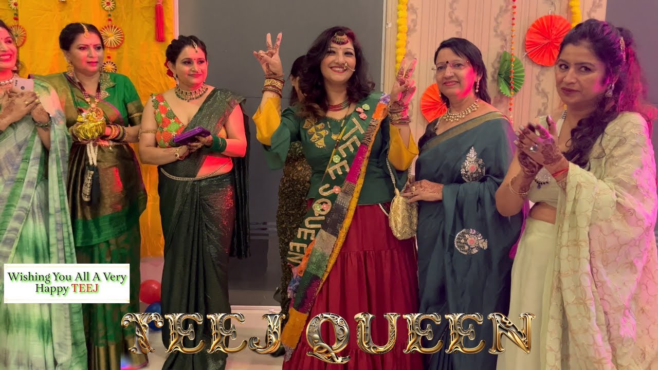 Hariyal Teej celebration in Club House | Teej vlog | Bridal Theme | Teej Dance |Teej Song