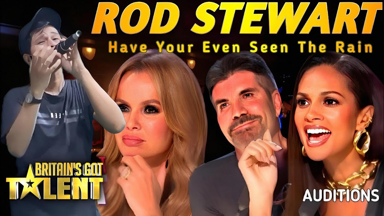 Very Extraordinary Super Amazing Voice Singing Have You Ever Seen The Rain - Rod Stewart On BGT
